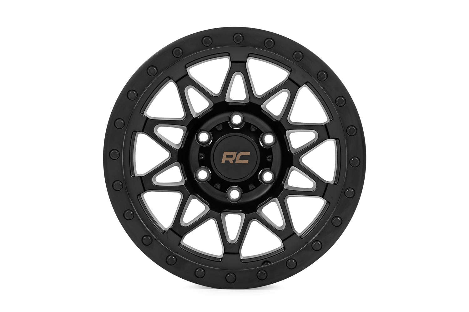 Rough Country 78 Series Wheel Simulated Beadlock 18x9 8x6.5 Bolt Pattern