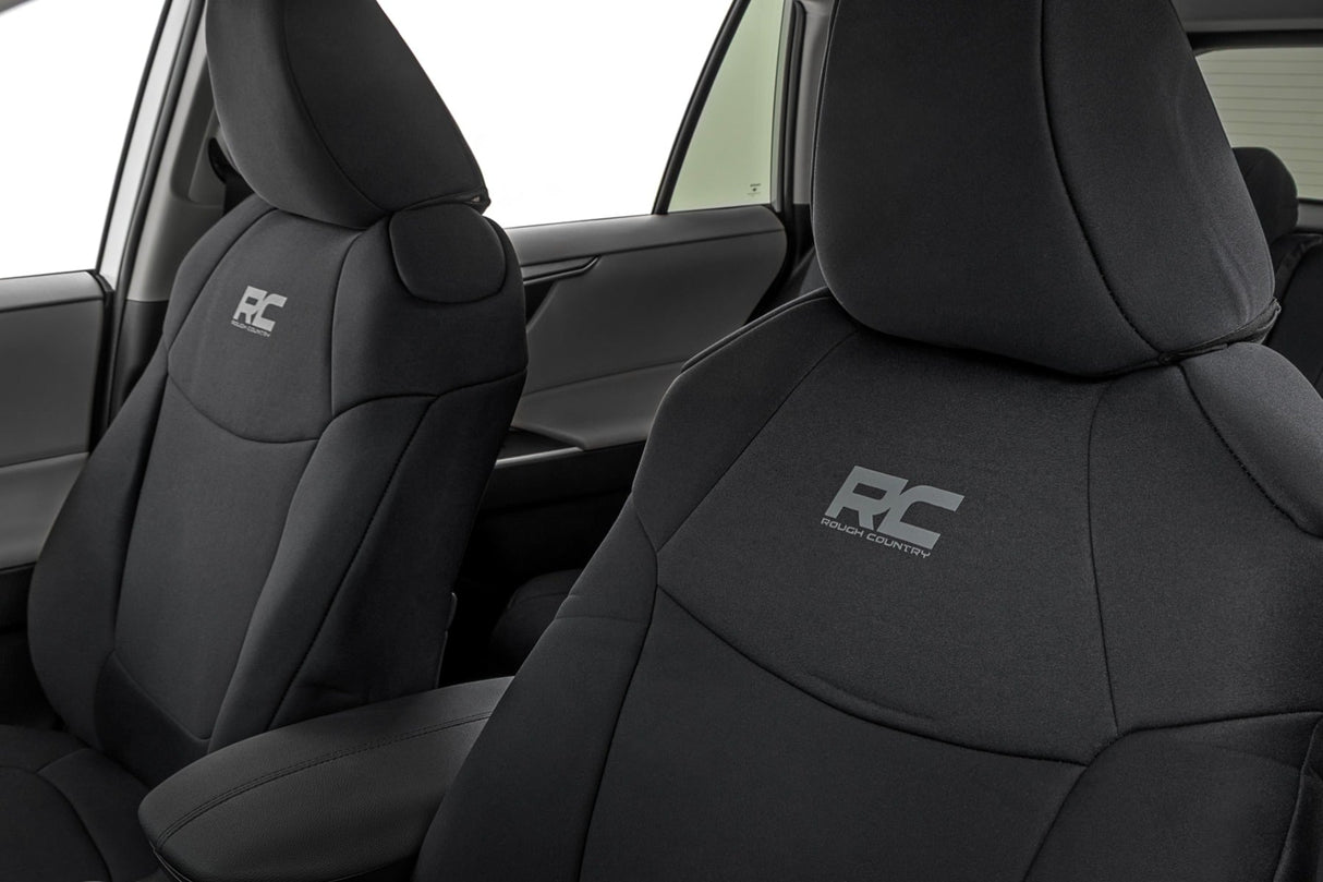 Rough Country Neoprene Seat Covers for Toyota RAV4 2019-2025