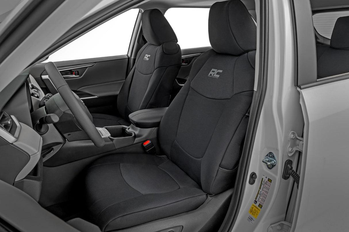 Rough Country Neoprene Seat Covers for Toyota RAV4 2019-2025