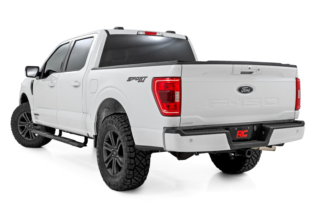 Rough Country TR2 Aluminum Running Boards for Ford F-150, Super Duty