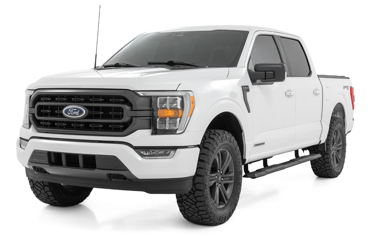 Rough Country TR2 Aluminum Running Boards for Ford F-150, Super Duty