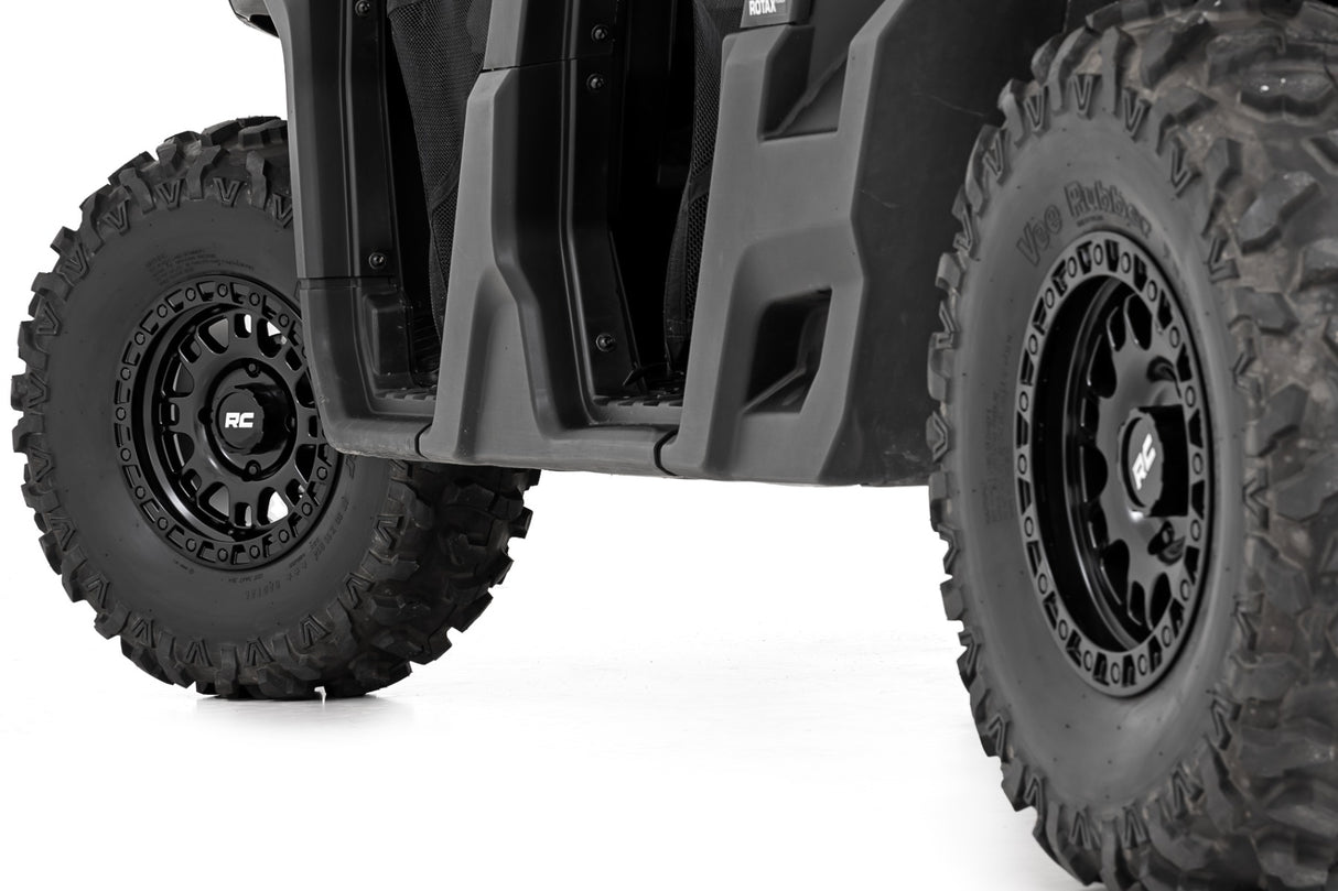 Rough Country 82 Series UTV Wheel 15x7 4x110 +10mm Semi Gloss Black