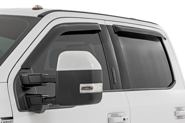 Rough Country Side Window Deflectors Ford F-150 F-250 F-350 Raptor