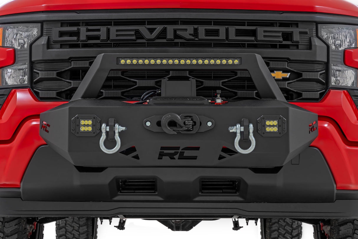 Rough Country EXO Winch Mount Kit for Chevy Silverado 1500 2022-2026