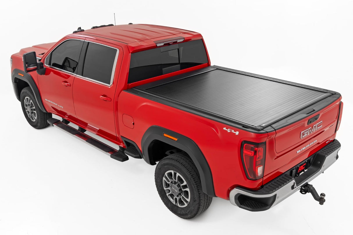 Rough Country Powered Retractable Bed Cover Chevy GMC 2500HD 3500HD