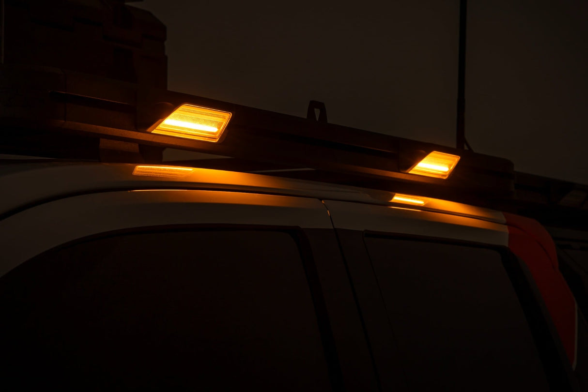 Rough Country 6-Inch Angled LED Light Pods White/Amber Pair
