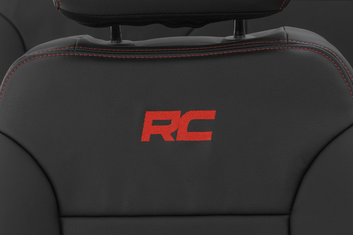 Rough Country Leather Seat Covers for Chevy Silverado Sierra 1500