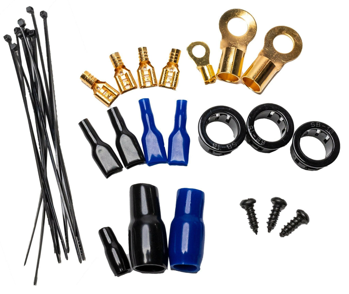 American Bass 4 Gauge Complete CCA (Copper Clad Aluminum) Amplifier Wiring Kit - Car Audio Amp Install Kit with Power, Ground & RCA Cables