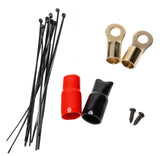 American Bass 4 Gauge Complete CCA (Copper Clad Aluminum) Amplifier Wiring Kit - Car Audio Amp Install Kit with Power, Ground & RCA Cables