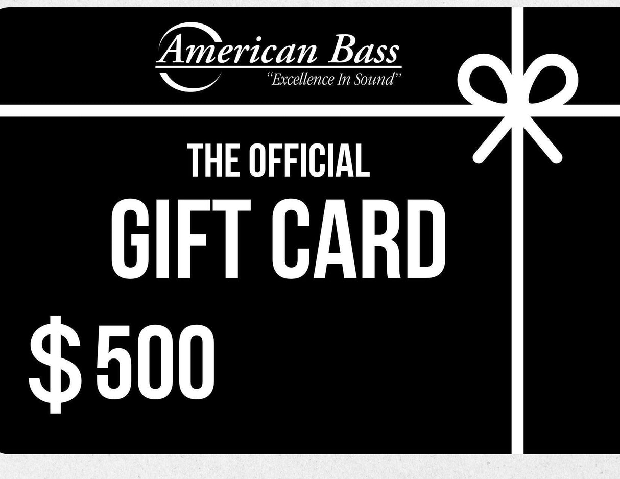 American Bass Audio Gift Card