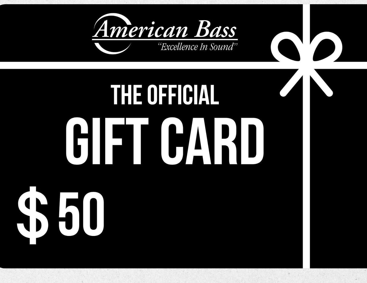 American Bass Audio Gift Card