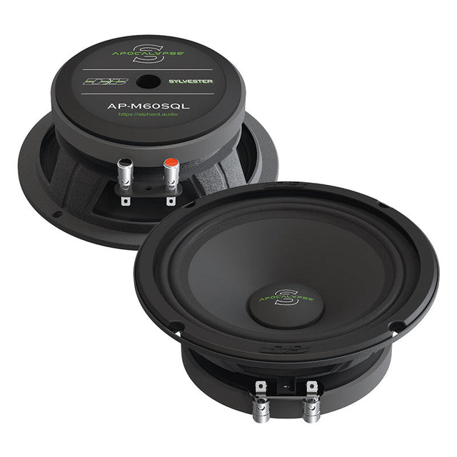 Deaf Bonce Apocalypse AP-M60SQL 6.5" 150W RMS Sylvester Midrange Speakers (Pair) Deaf Bonce