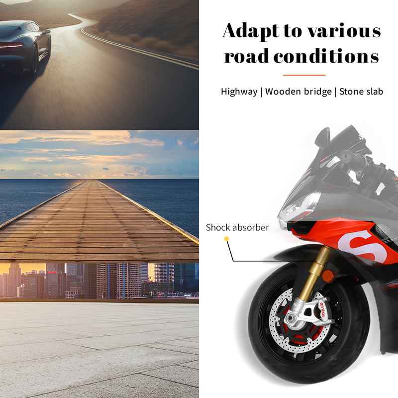 Aprilia 24V Kids Electric MotorBike with Battery Power and LED Lights