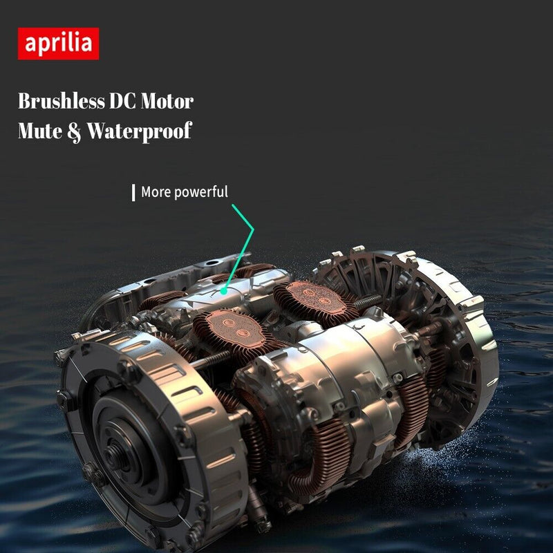 Aprilia 24V Kids Electric Motorbike with Dual 150W BLDC Motors - Speeds up to 12MPH