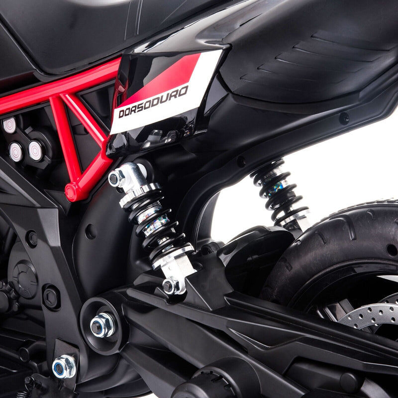 Aprilia Licensed Electric Kids Ride-On Motorcycle with Training Wheels - 12V Battery Powered