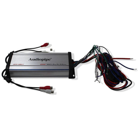 Audiopipe APTV1000.4 1200W 4-Channel Marine Waterproof Amplifier Audiopipe