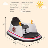 ASTM-certified Electric 6V Ride On Bumper Car for Kids with Remote Control