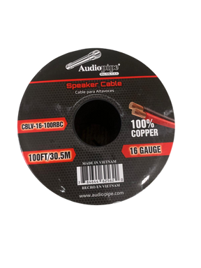 Audiopipe CBLV-16-100RBC 100% Copper 16 Gauge Speaker Wire 100FT Audiopipe