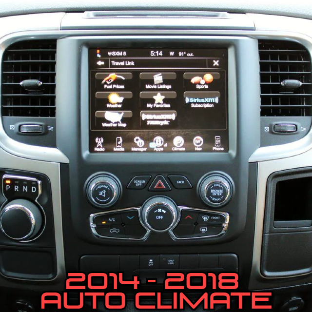Dodge RAM 2014-2023 Workshop 12 Tesla-Style Screen Workshop 12