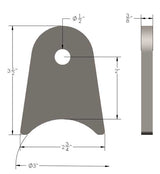 3/8" Thick 3" Inch Axle Link Tab