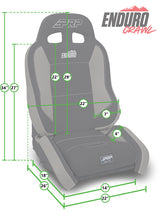 PRP 03-06 Jeep Wrangler TJ Enduro Elite Suspension Seat Crawl Edition - Black (Pair)