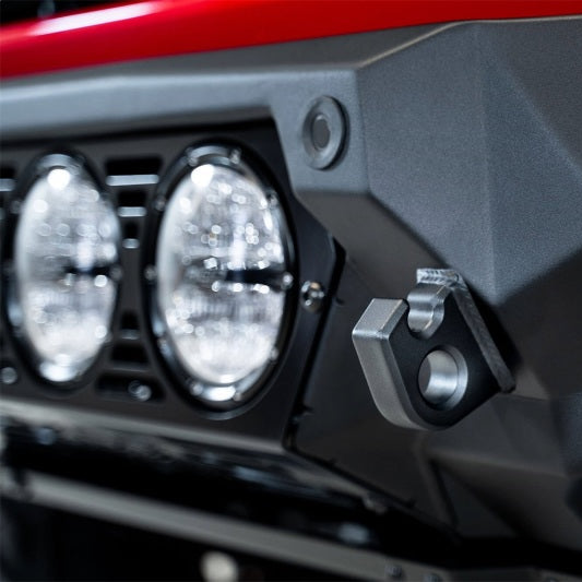Addictive Desert Designs Bomber Front Bumper with Rigid 360 Mounts and D-Rings | 2021+ Ford Bronco