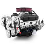 GM Small Block Compatible 400 c.i. Engine and TKX Manual Transmission - 500 Horsepower - Standard Edition Builder Series - Polished Pulley Kit - Carbureted