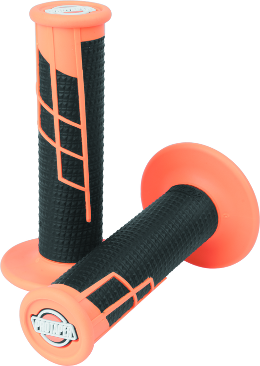 ProTaper Clamp-On 1/2 Waffle Grip - Neon Orange/Black