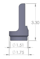 Polaris RZR 900 Roll Cage Adapter Bung Kit 1 3/4" X .120" Wall