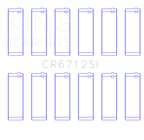 King Engine Bearings Ford V6 Triton/Ohv (Size +1.0mm) Connecting Rod Bearing Set