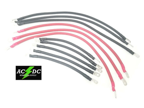 2002 YAMAHA G19E ALTIMA 48V GOLF CART BATTERY CABLE 11 PC SET AC DC WIRE AND SUPPLY
