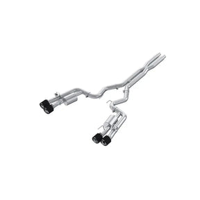 MBRP 2024 Ford Mustang Dark Horse 3in Dual Split Rear Exit Exhaust w/ Quad CF Tips - T304 MBRP