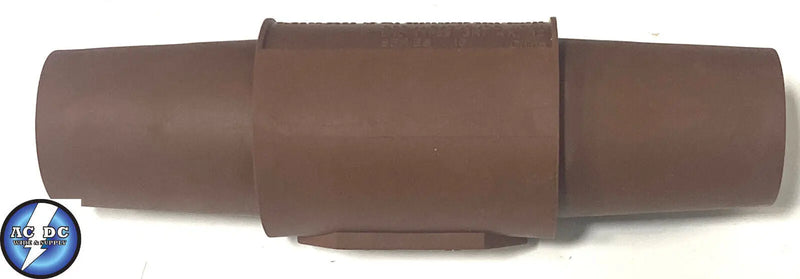 HUBBELL HBLDFBN Double Connector,BROWN,Female-Female,Taper 300/400amp New Hubbell