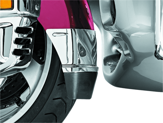 Kuryakyn Front Fender Extension With Mud Flap 01-17 Honda GL1800 Chrome