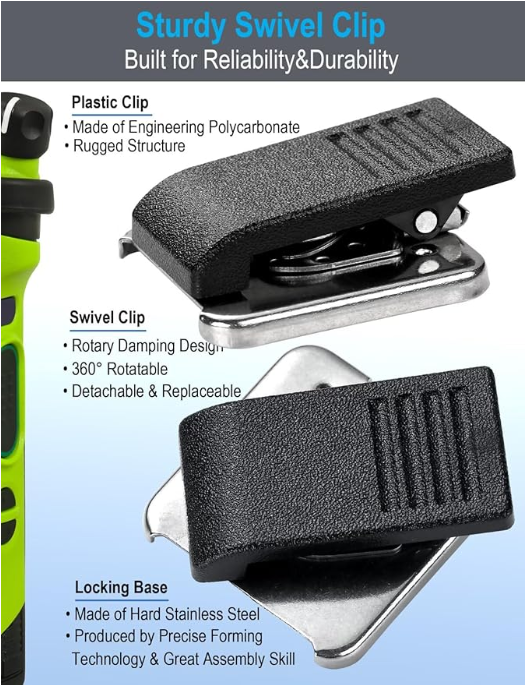 Handheld Speaker Mic Compatible with Baofeng UV-5R, UV-82, BF-F8HP, Kenwood, Retevis, PXTON, TYT, Wouxun & More Two-Way Radios Commoutain