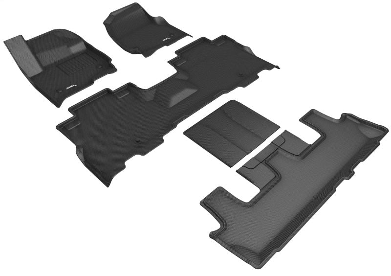 3D Maxpider 18-24 Ford Expedition 7-Seat Kagu Black R1 R2 R3