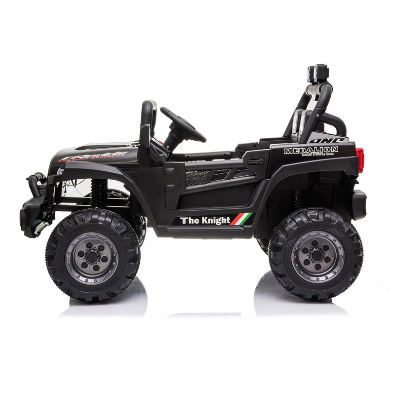 BBH-016 Dual Drive 12V 4.5A.h 2.4G Remote Control Off-Road Vehicle in Black