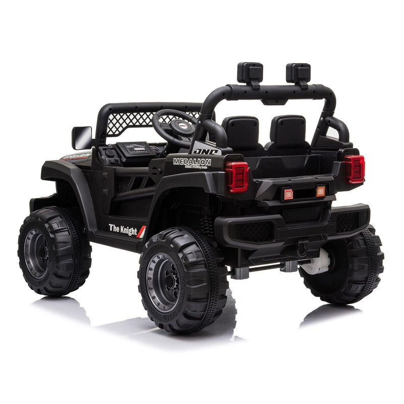 BBH-016 Dual Drive 12V 4.5A.h 2.4G Remote Control Off-Road Vehicle in Black