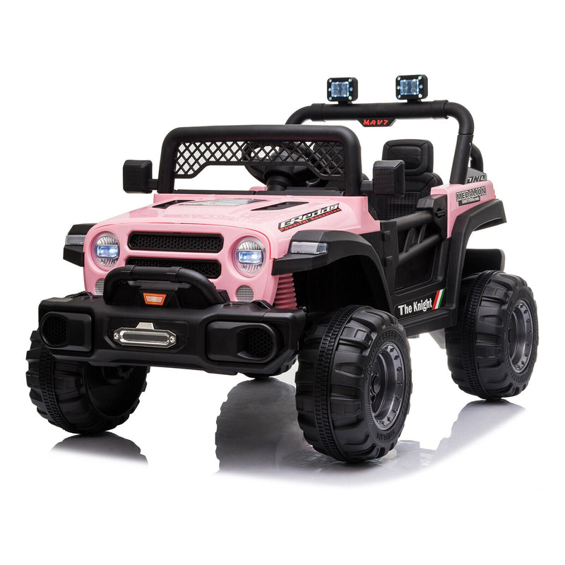 BBH-016 Dual Drive 12V 4.5A.h 2.4G Remote Control Pink Off-Road Vehicle