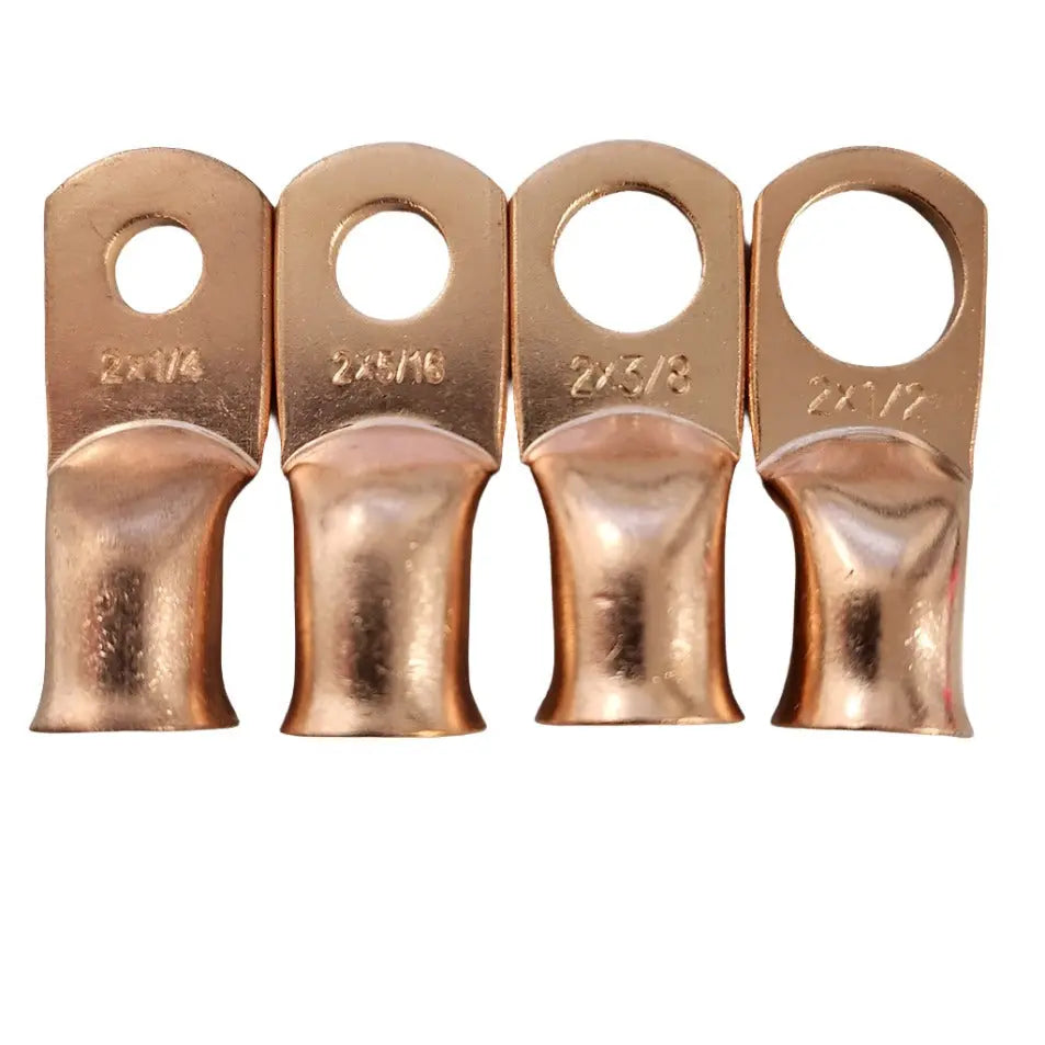 2 GAUGE BARE COPPER LUGS AC/DC WIRE AND SUPPLY