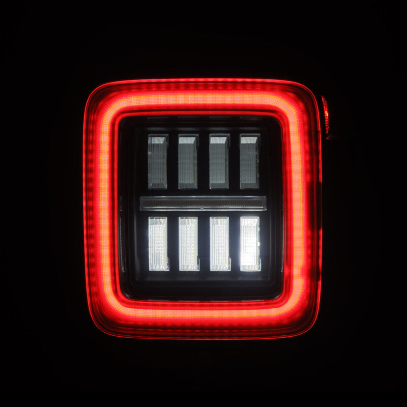 AlphaRex NOVA-Series Prismatic LED Tail Lights Black | '18-Current JL Wrangler / '20-Current JT Gladiator
