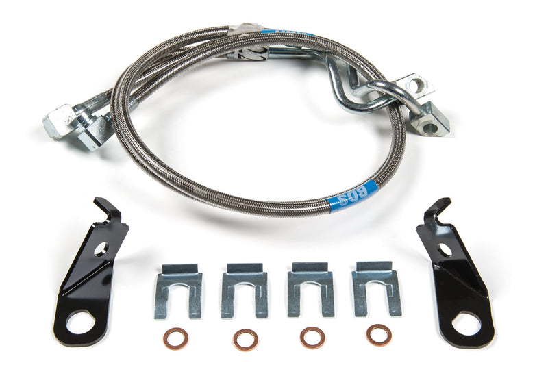 Front Brake Line Set | Stainless Steel | Fits 4-8 Inch Lift | Ford F250/F350 Super Duty (11-15) 4WD BDS Suspension