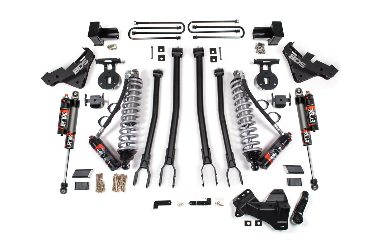 4 Inch Lift Kit w/ 4-Link | FOX 2.5 Coilover Conversion - Performance Elite | Ford F450 Super Duty (20-22) 4WD BDS Suspension