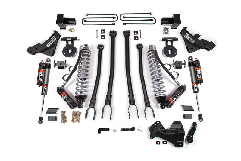 4 Inch Lift Kit w/ 4-Link | FOX 2.5 Coilover Conversion - Performance Elite | Ford F450 Super Duty (20-22) 4WD BDS Suspension