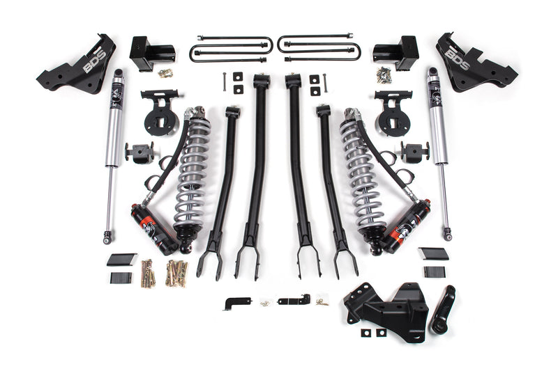 4 Inch Lift Kit w/ 4-Link | FOX 2.5 Coilover Conversion - Performance Elite | Ford F450 Super Duty (20-22) 4WD BDS Suspension
