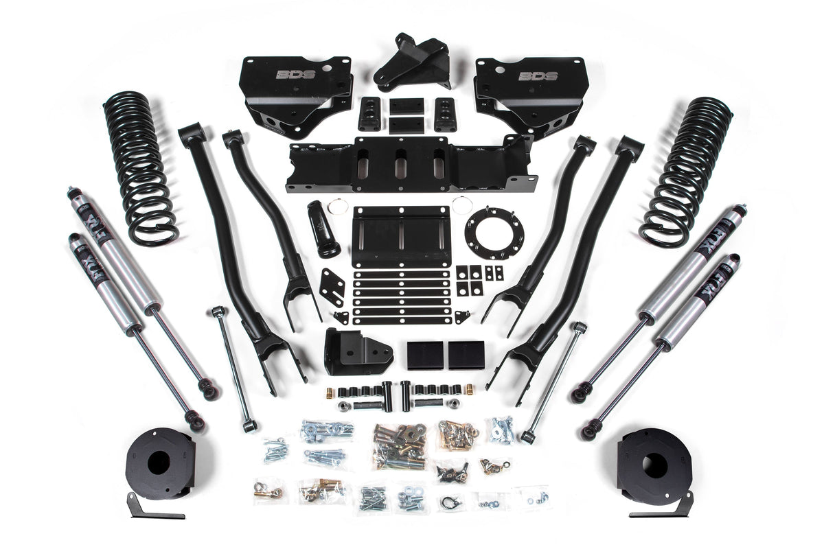 4 Inch Lift Kit w/ 4-Link | Ram 2500 w/ Rear Air Ride (19-24) 4WD | Gas