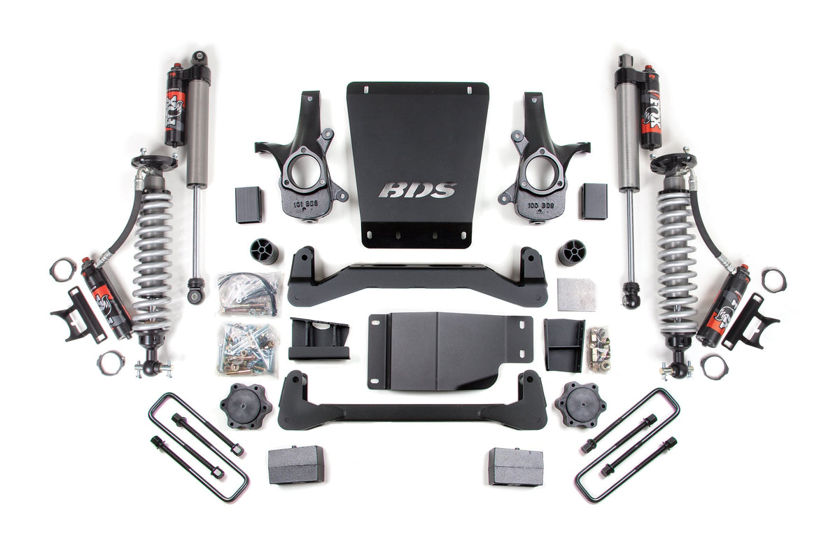 4 Inch Lift Kit | FOX Performance Elite Coilover | Chevy Silverado or GMC Sierra 1500 (07-13) 4WD BDS Suspension