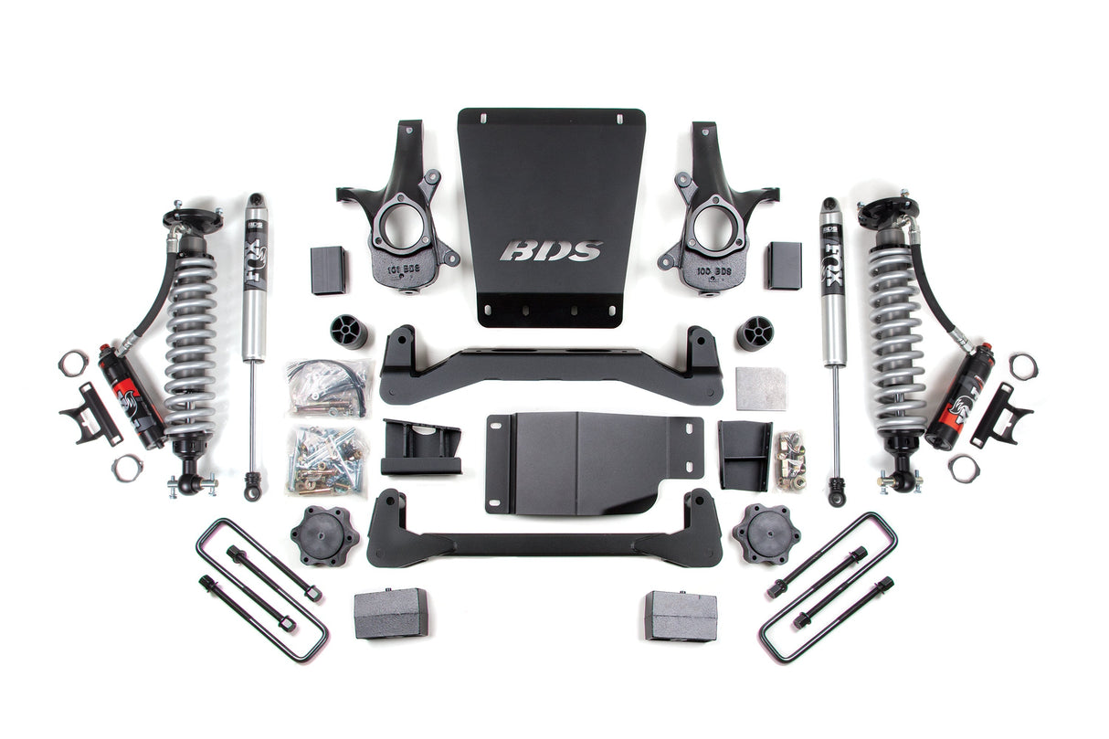 4 Inch Lift Kit | FOX Performance Elite Coilover | Chevy Silverado or GMC Sierra 1500 (07-13) 4WD BDS Suspension