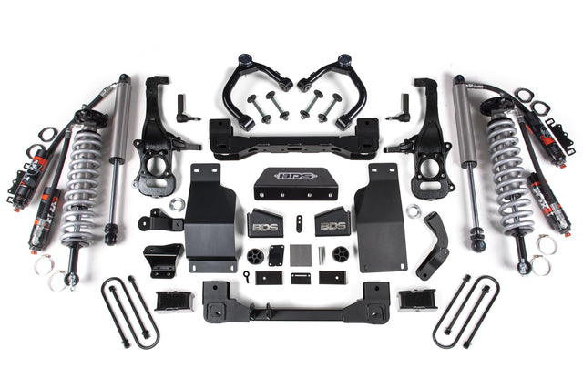 4 Inch Lift Kit | FOX 2.5 Performance Elite Coil-Over | Chevy Silverado or GMC Sierra 1500 (25-26) 4WD | Diesel BDS Suspension