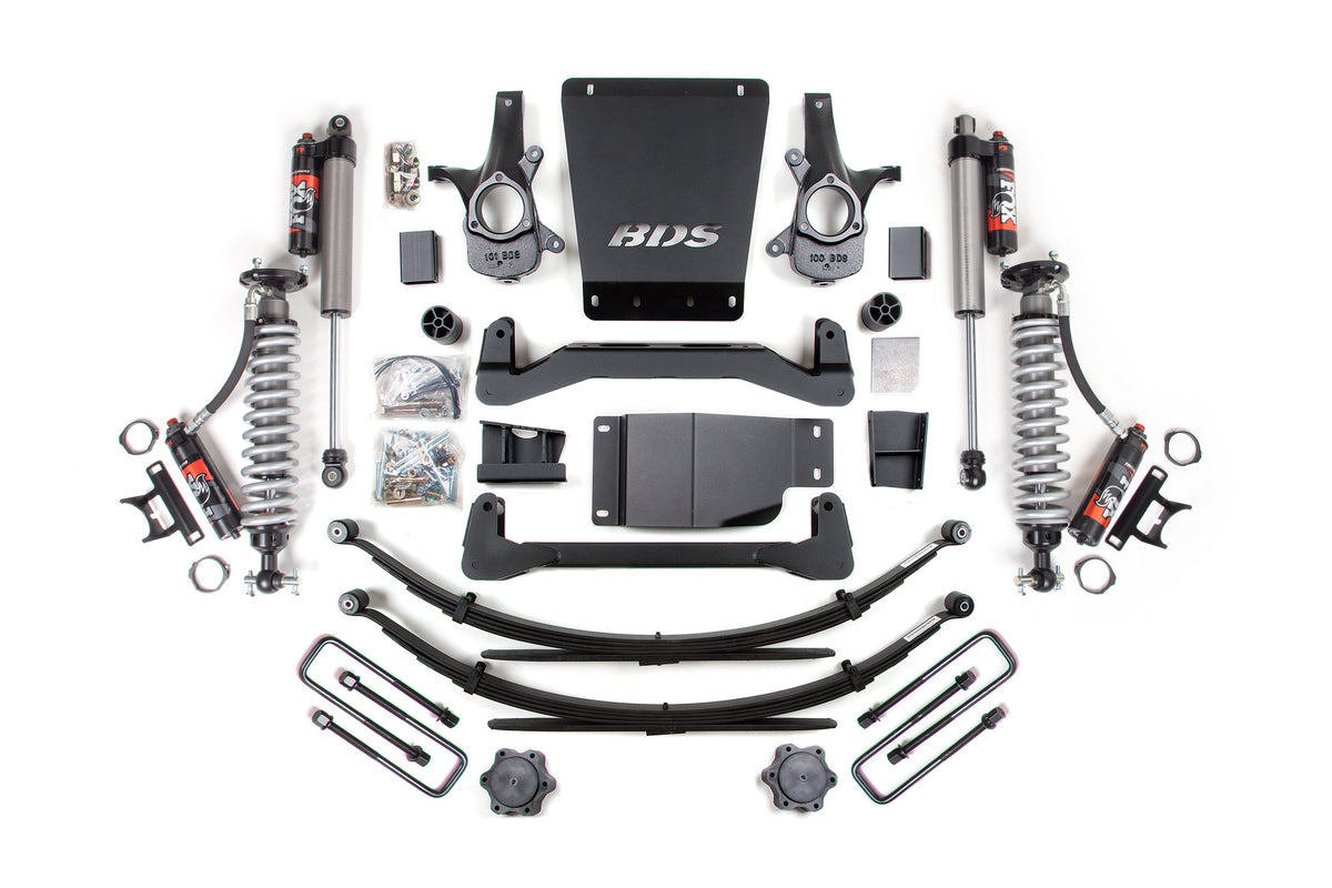 4 Inch Lift Kit | FOX Performance Elite Coilover | Chevy Silverado or GMC Sierra 1500 (07-13) 4WD BDS Suspension